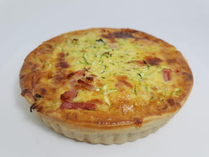 Zucchini and Bacon Quiche